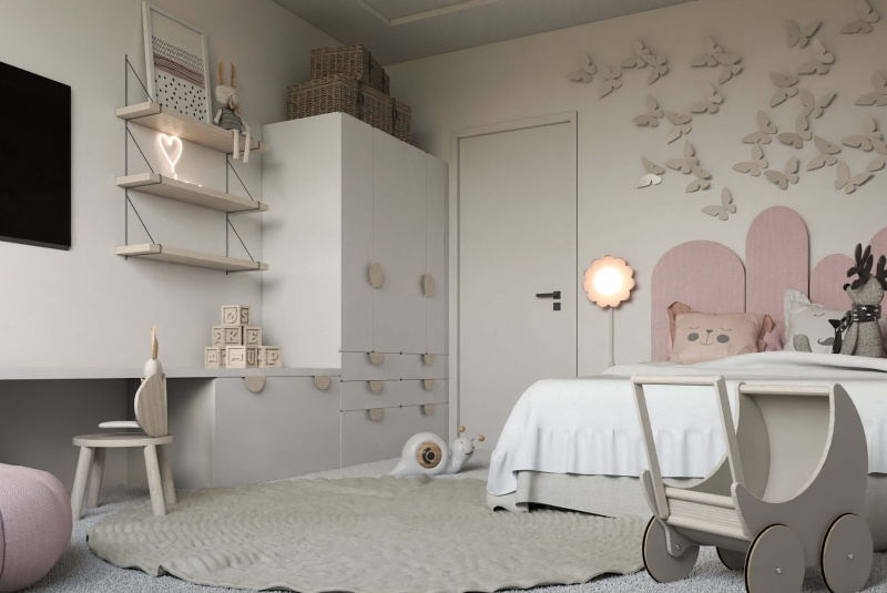 3D vizualizácia detskej izby v Trnave 