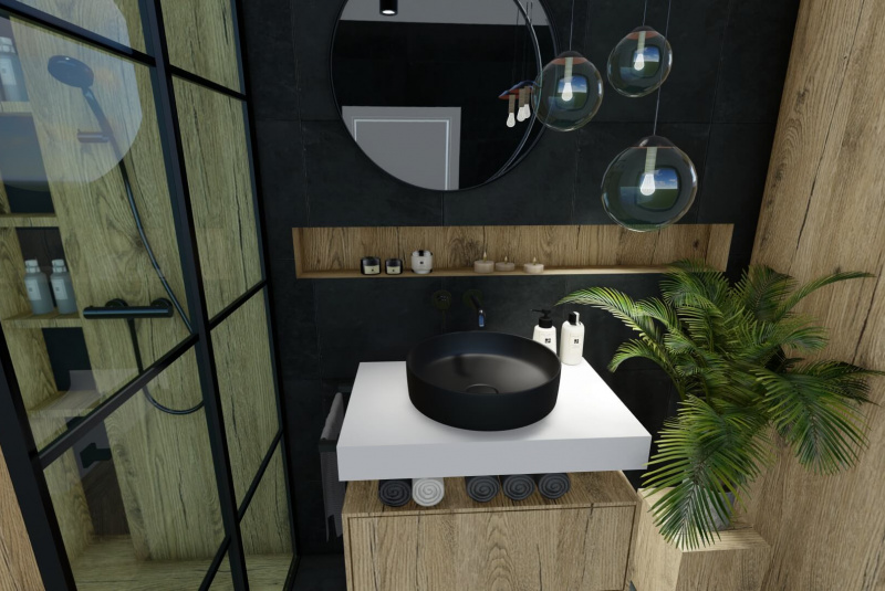 3D vizualizácia kúpeľne v Trnave