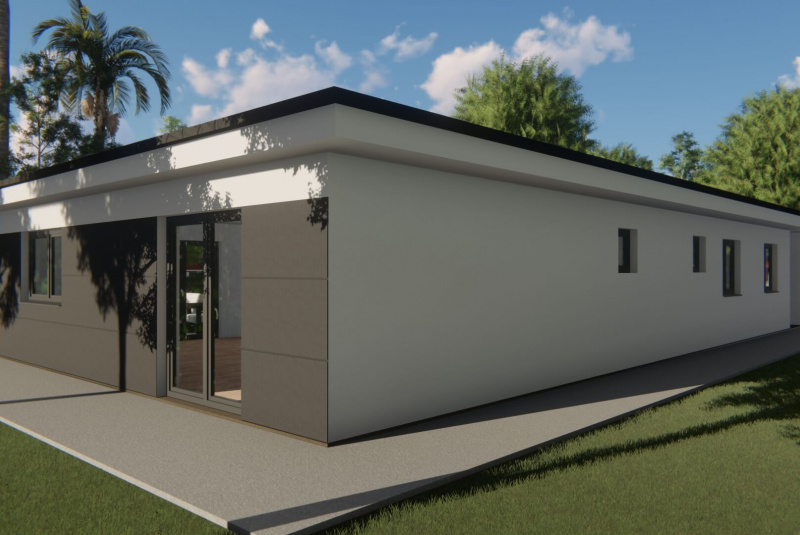 3D vizualizácia fasády domu v Trnave