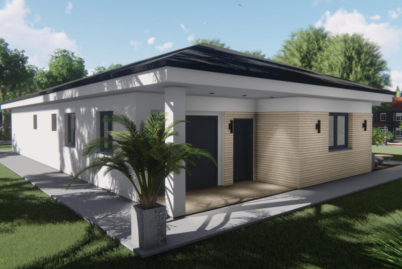 3D vizualizácia fasády domu v Trnave
