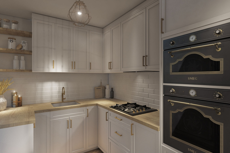3D vizualizácia kuchyne v Trnave 