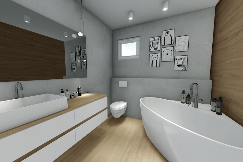3D vizualizácia detskej kúpeľne v Trnave 