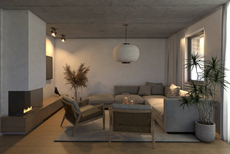3D vizualizácia novostavby rodinného domu v Trnave 